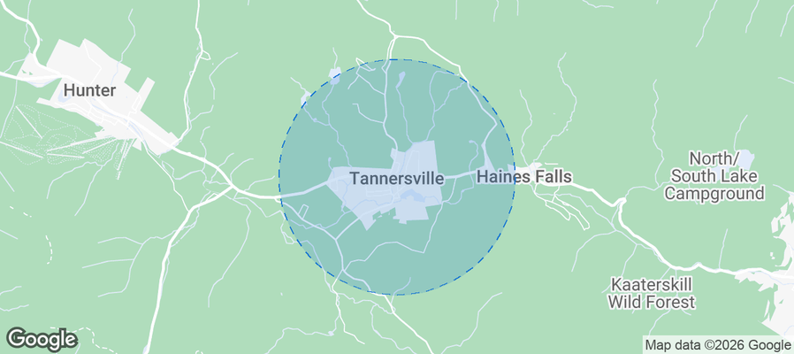 Tannersville Airbnb map